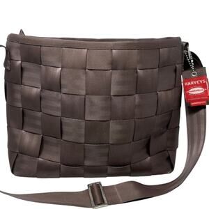 Harvey Original Seatbelt Bag Tote Brown Large Purse